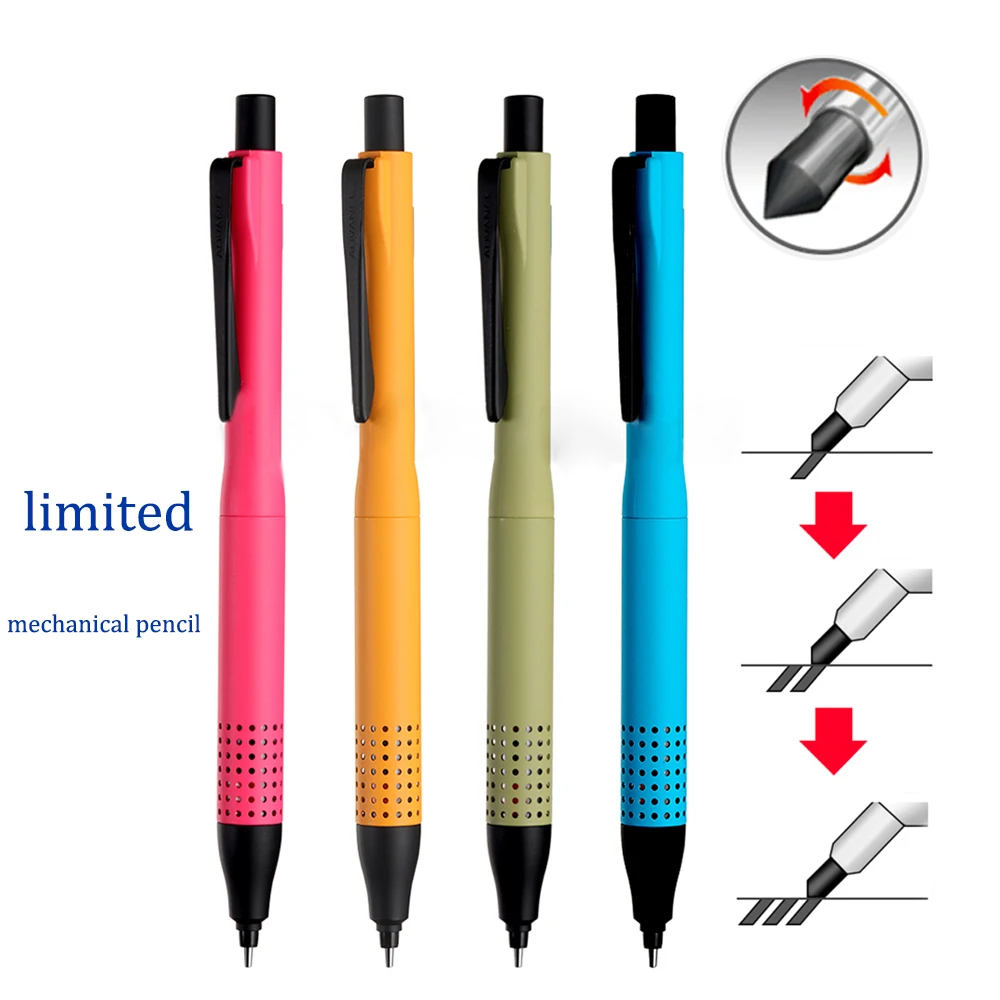 UNI Kuru Toga Mechanical Pencil M5-1030 Limited Metal Low Center Gravity Automatic Rotating Drawing Pencil 0.5mm School Supplies