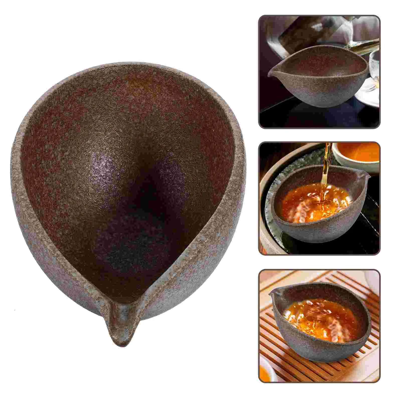 

Tea Cup Ceramic Fair Dispensing Holder Japanese Style Teacups Sea ​​of ​​tea Small Household Container Office