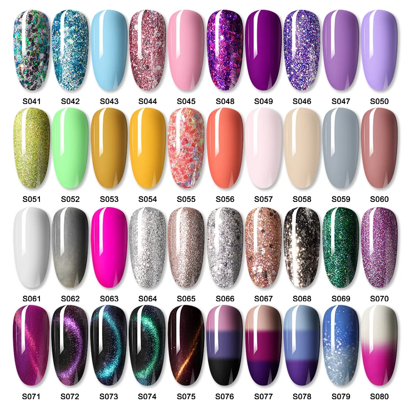 ROSALIND Red Glitter Gel Polish 7ML Hybrid Varnishes All For Manicure Nails Art Base Top Coat UV Vernis Semi Permanent Gellak nail polish