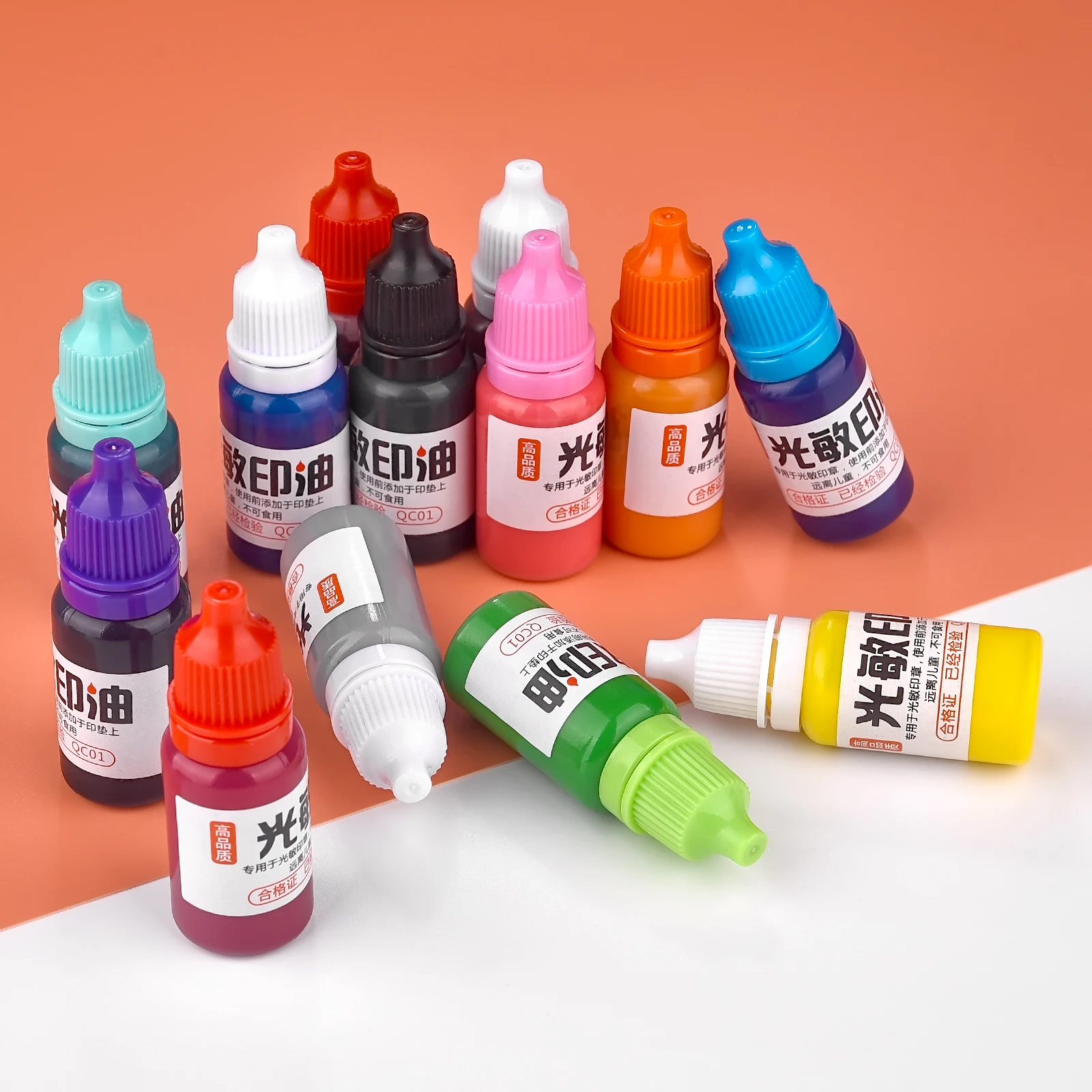 Ink Stamp Refill 10ml Ink Textile Waterproof Oil Ink Stamp Refill Office School Make Seal Supplies Students Children Printing Not Fade