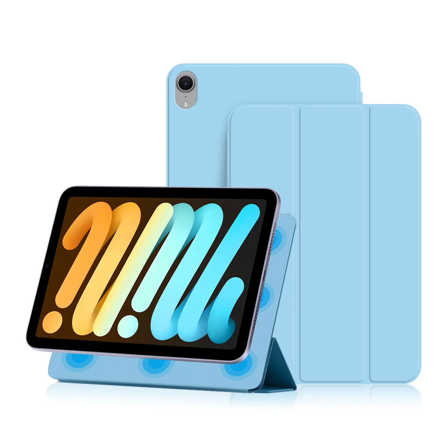 Premium Magnetic Leather Smart Tablet Case with Foldable Cover