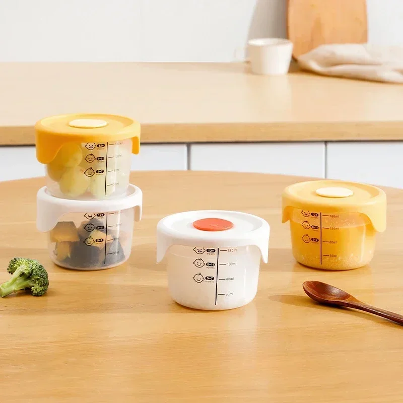 Scaled Supplementary Food Box Fresh-Keeping Storage Box Baby Bowl Baby Special Tableware Fresh-Keeping Bowl