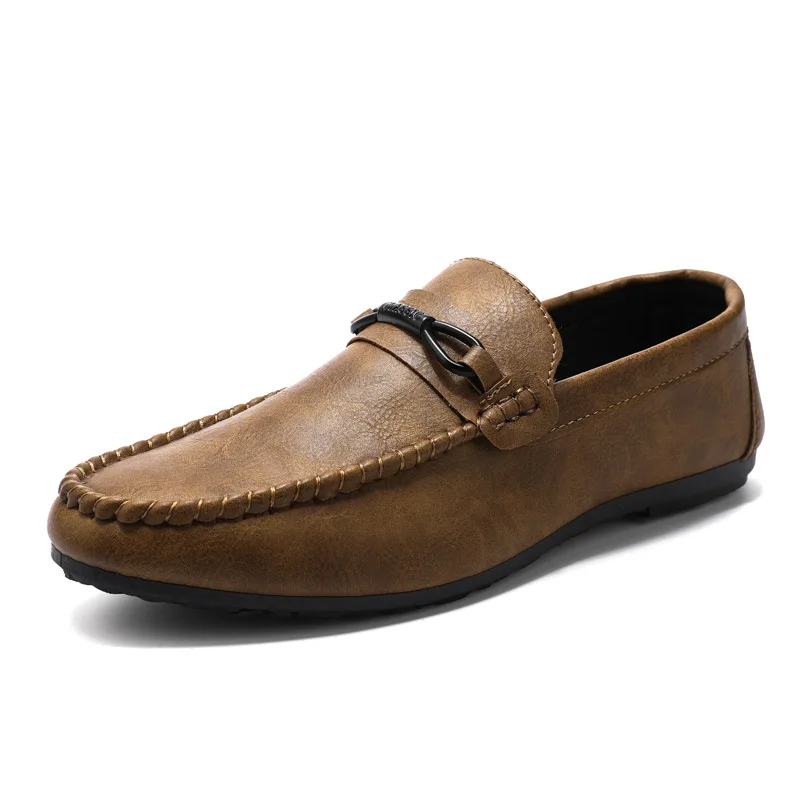 Spring new beanie shoes men's lazy breathable driving casual shoes men's soft bottom loafers H933 6