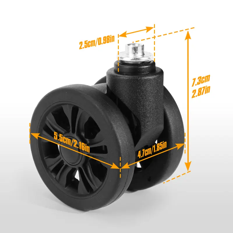 1/2Pcs STLN-2 Trolley Caster Replacement Suitcase Luggage Box Wheels Double Row 360° Spinner Repairing Kit Heavy Duty Wheels - Image 8