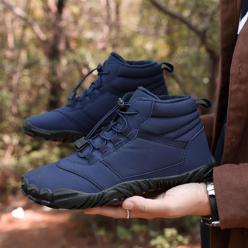 Winter Plus Velvet Snow Boots Men and Women Comfortable Casual Warm Cotton Boots Outdoor Non-slip Wear-resistant Couple Shoes