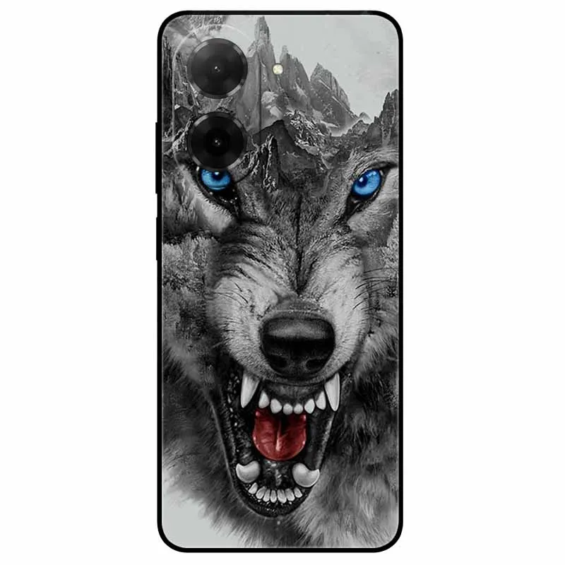 Silicone Wolf Design Soft TPU Phone Case - Enhanced Protection Back Shell