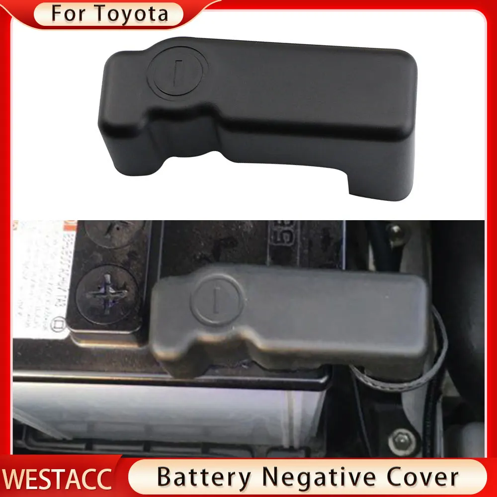 Car Battery Anode Negative Protector Cover For Toyota FJ Land Cruiser Prado 150 V8 200 2010- Rav4 Accessories car battery protector cover