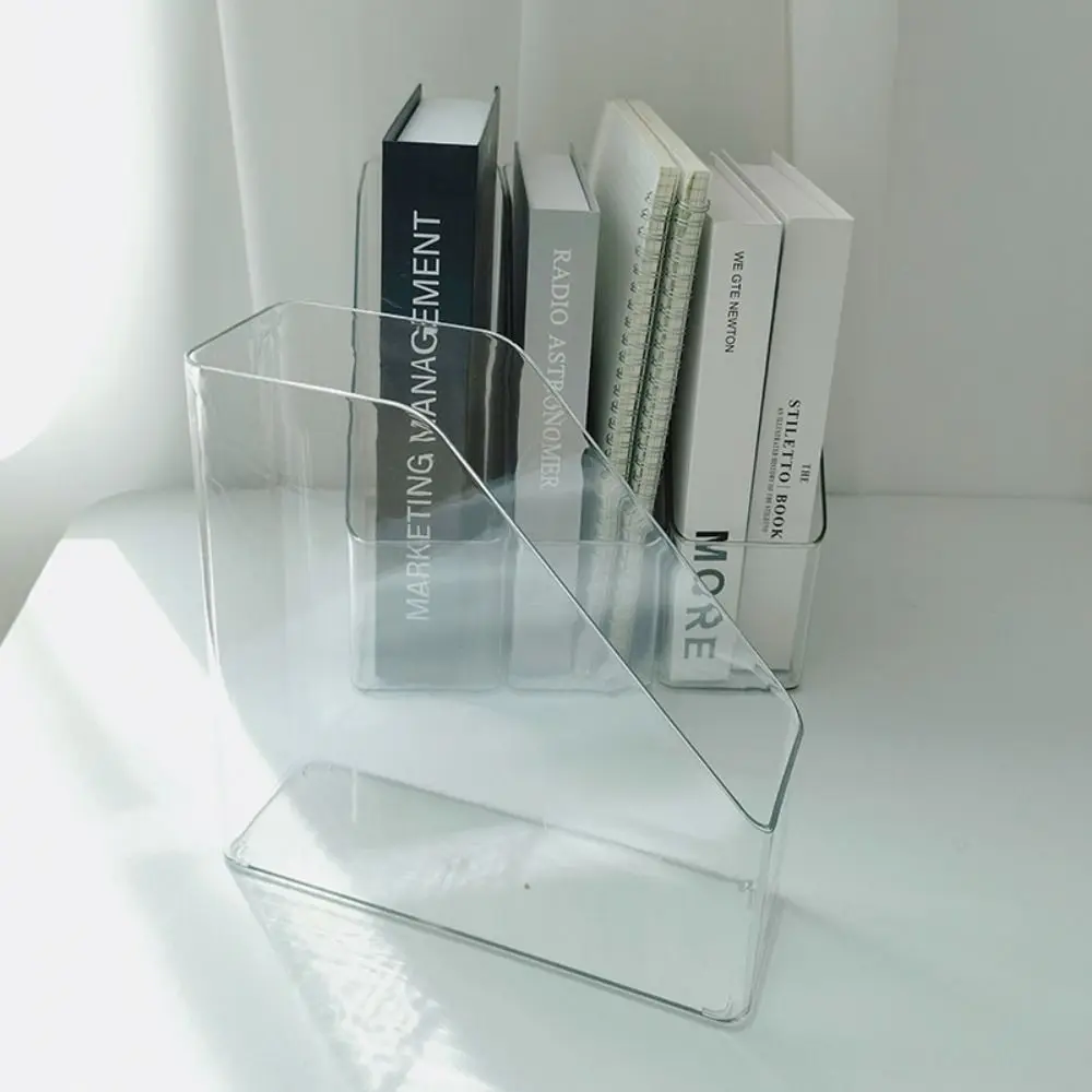 Transparent Desk Folder Display Stand and Slim Vertical Organizer