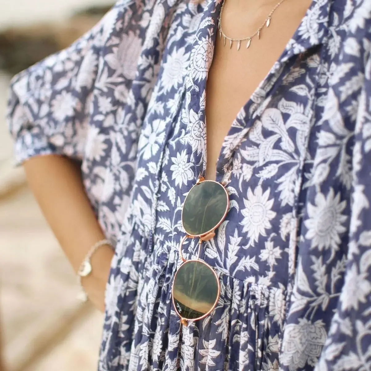 여성 빅 사이즈 루즈 스트랩, 맞춤형 문학적 레트로, 프린트 원피스, 유럽 및 미국 스타일, 여름 패션 