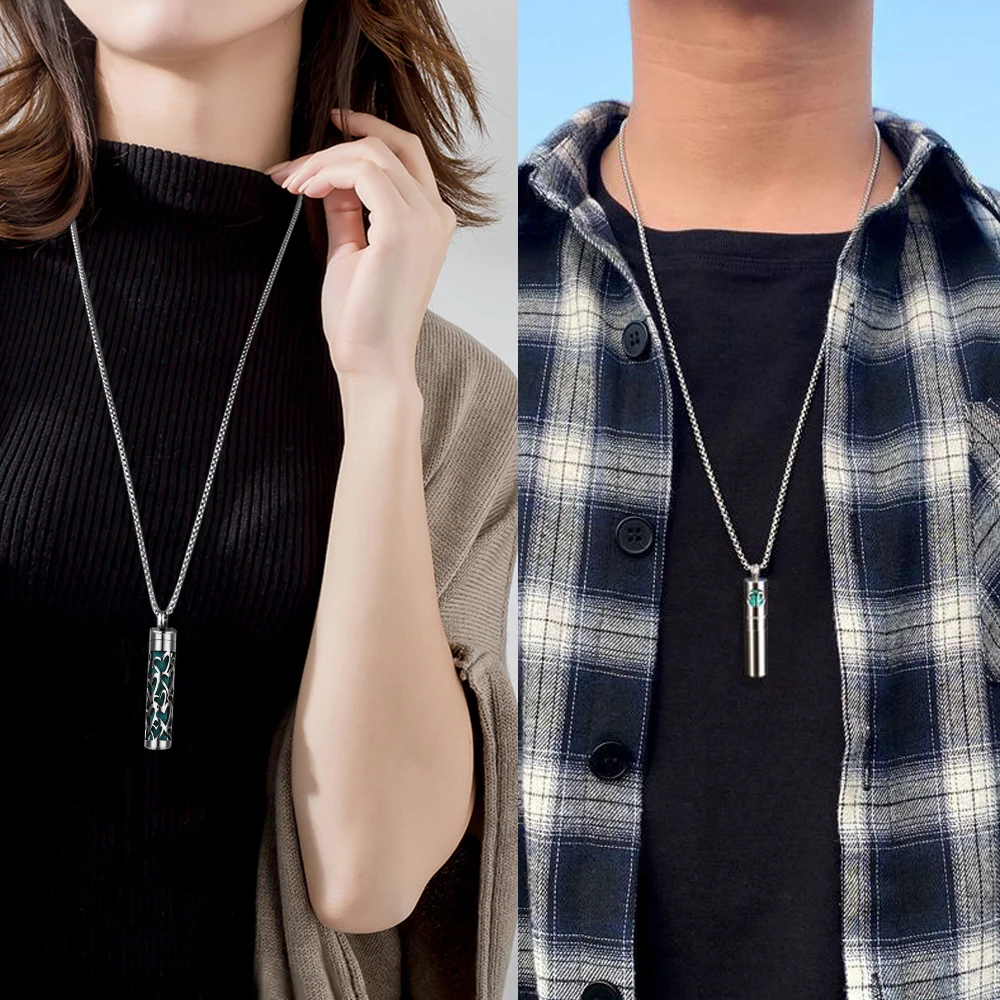 Aromatherapy Essential Oil Diffuser Necklace - Stainless Steel Open Locket Aroma Jewelry