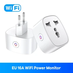 WiFi Smart Plug with Power Monitoring and Voice Control - EU 16A Monitor
