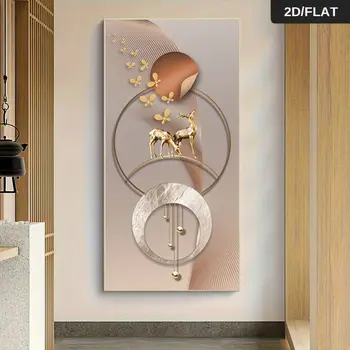 Nordic Luxury Elk Wall Art 1