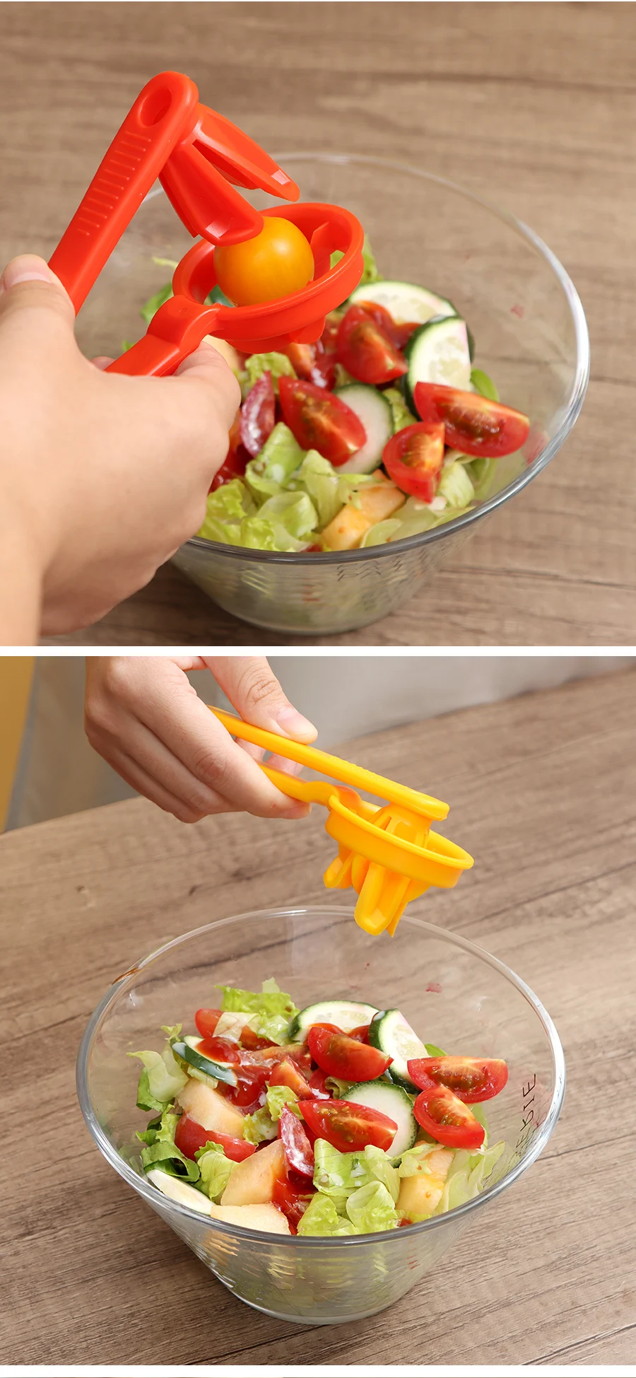  DOITOOL 2Pcs Tomato Zip Slicer Grape Cutter Salad