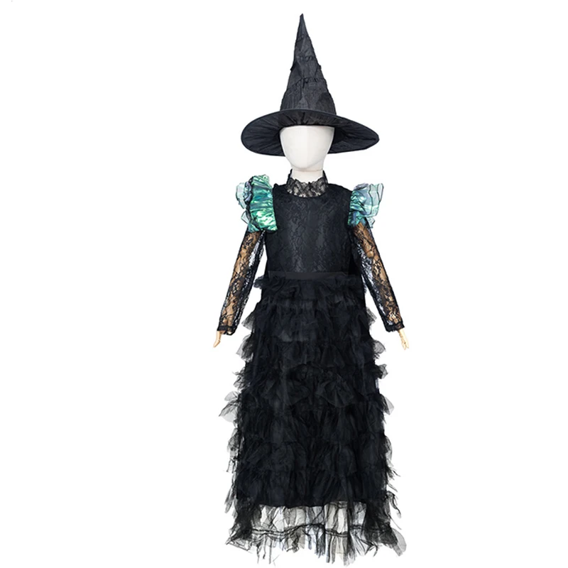 Disfraz De Morticia Adulto Talla S – Vestido Negro De Bruja O Hada Malvada Para Halloween Y Carnaval