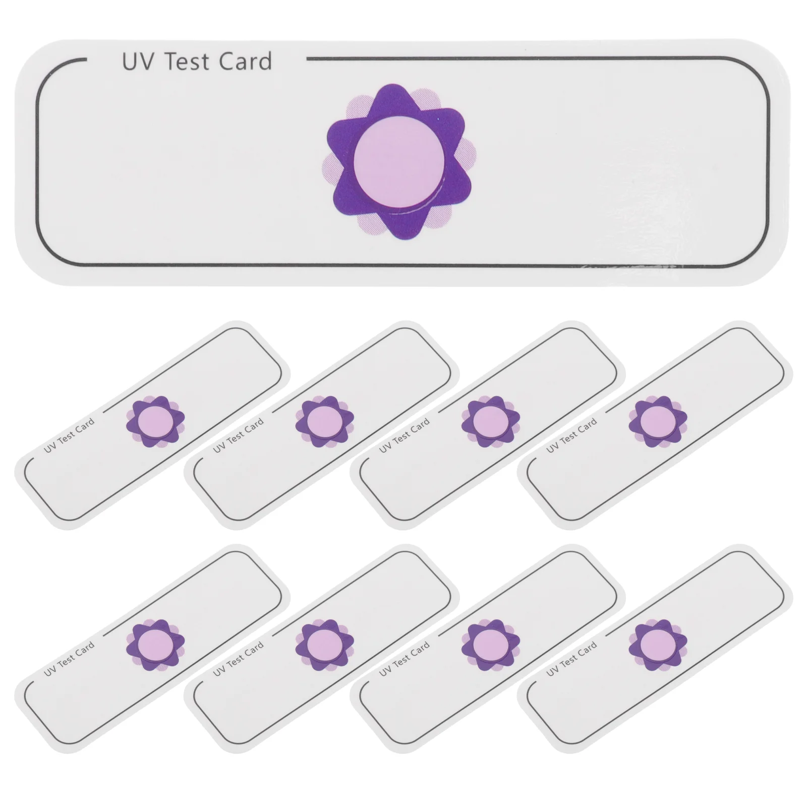 20pcs UVA Identifiers UVA UV Testing Tool Paper Test Cards UV Identifying Paper