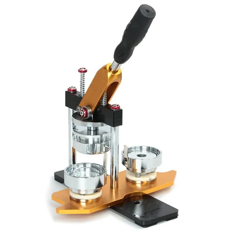 New Rotary Badge Machine Shake Head Badge Making Machine Mold DIY Equipment Work Card Set