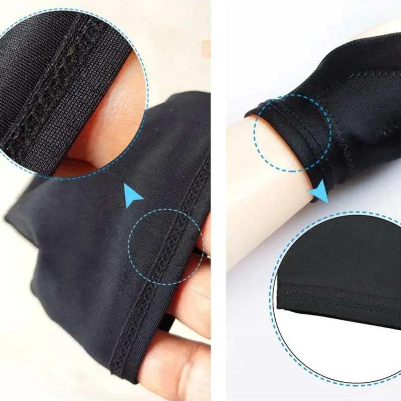 Anti Touchscreen Painting Glove Solid Color Comfortable Painter Mitten Artist Antifouling High Elasticity Light Drawing Gloves