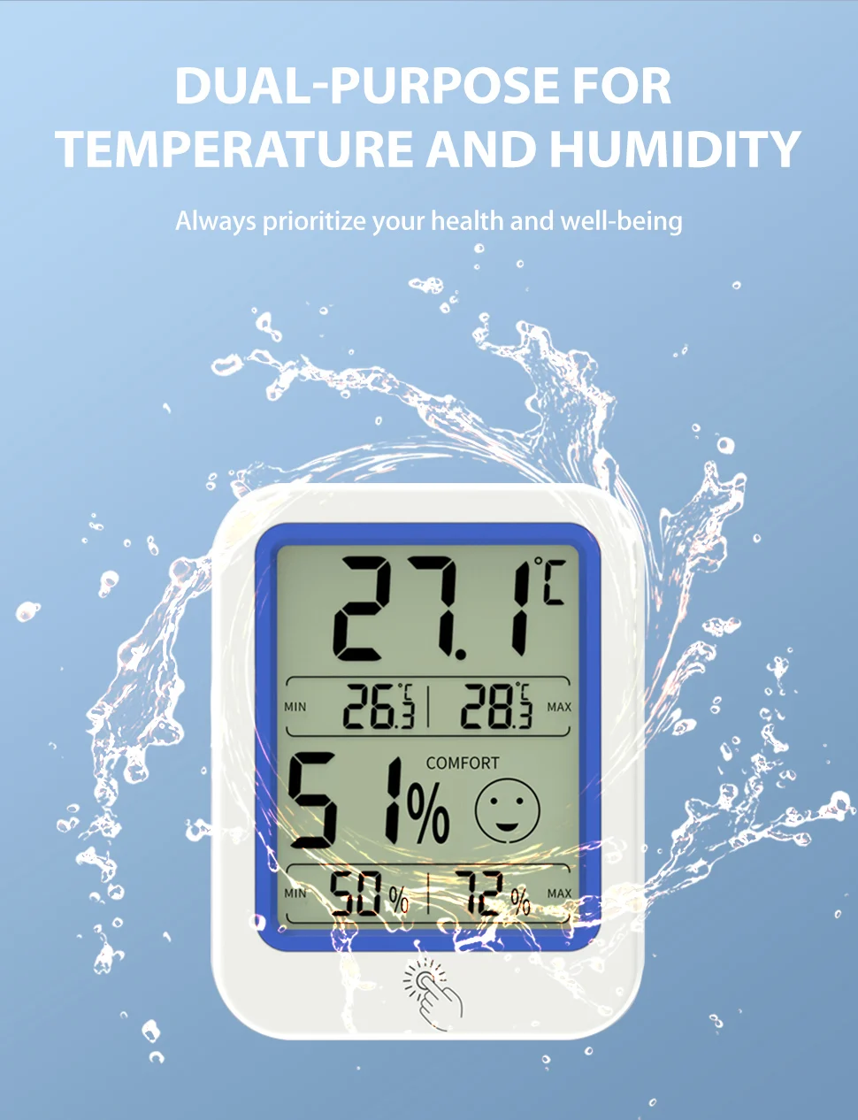DTH-159 Temperature and Humidity Digital Temperature and Humidity Household thermometer hygrometer temperature and humidity meter hygrometer thermometer