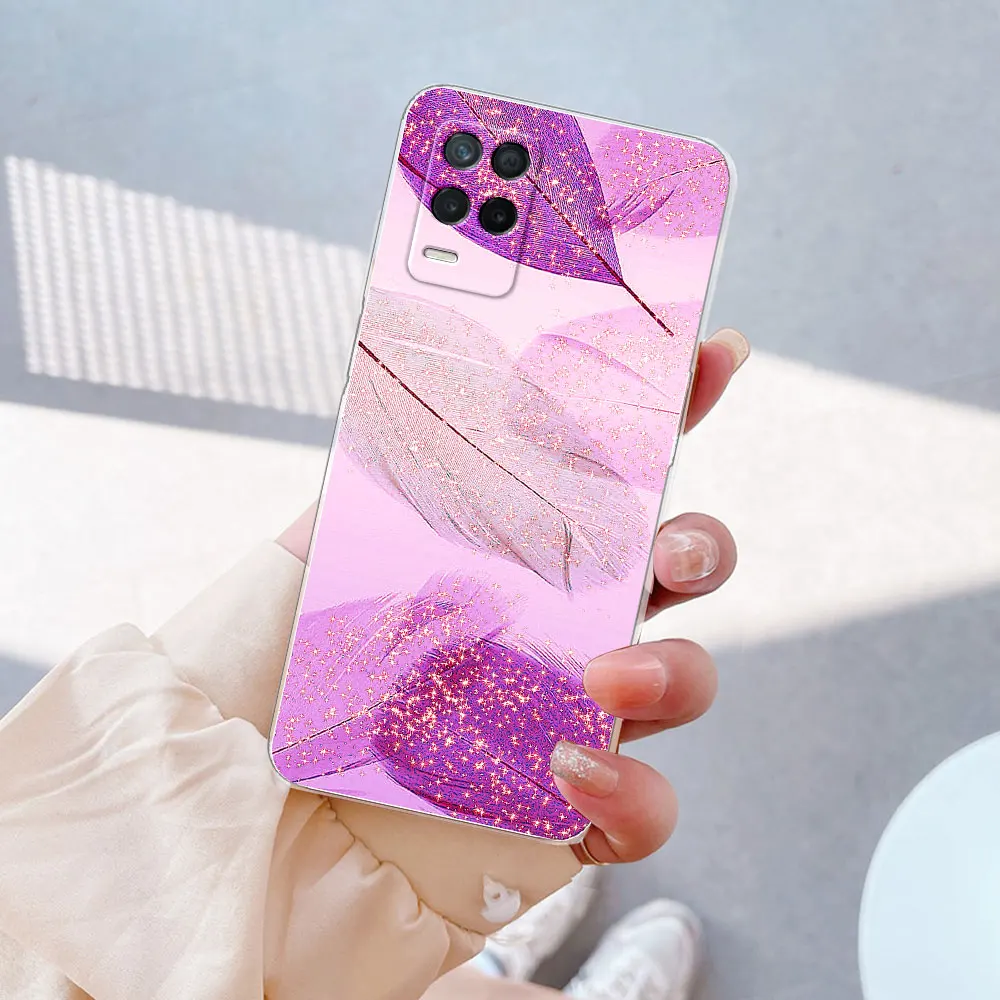Acquista Per OPPO Reno 7 Pro Reno 8 9 8T 4G 5G Realme C55 C53 C33 Copertura Della Cassa Trasparente Molle Del Silicone TPU Cassa Del Telefono di Modo Per OPPO Realme