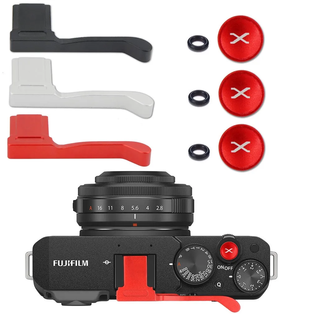 X100Vi Metal Thumbs Up Grip Thumbs Up Grip Hand Grip + Pulsante Di Rilascio Dell'Otturatore Per Fotocamera Per Fuji Fujifilm X100Vi X100V