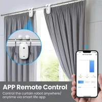 Tuya Curtain Automatic Robot T U Roman Rod 3 in 1 Bluetooth Smart Electric Curtain Motor APP Voice Control Alexa Google Home 2