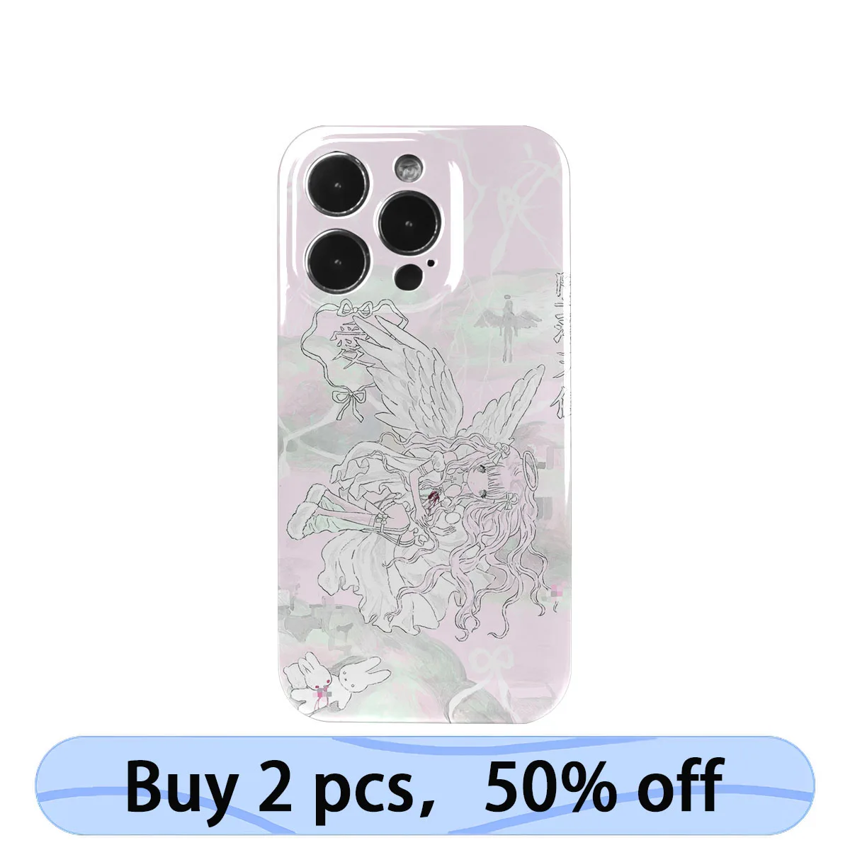 Coque Iphone Art Custodia Per Telefono Caduta Angel Subculture Art Cover Per Iphone 14 13 12 11 Pro Max Plus Imd 2 In 1