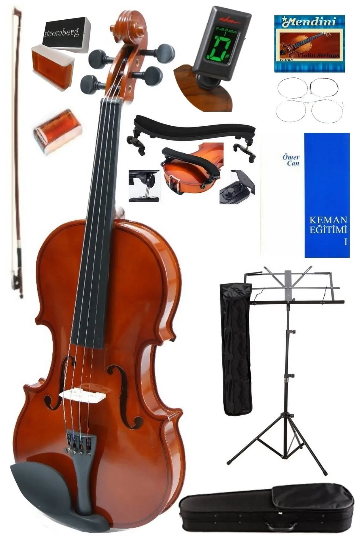 

Full Length Glossy Violin - Vol 001- 4/4 - Full Set Shock Price Music Instrument Accessories Set