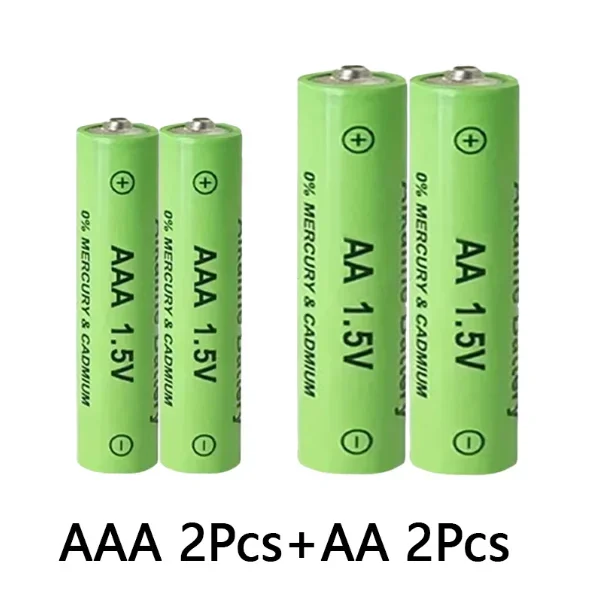 1.5V AA+AAA Ni Mh Rechargeable Battery, AAA Alkaline 3800-3000Mah,For Flashlights, Toys, Clocks, MP3, Nickel Hydrogen Batteries 4