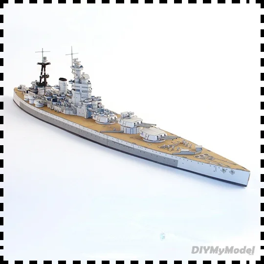 DIYMyModeI Британский боевой корабль Нельсона класса 1:400 набор бумажных моделей