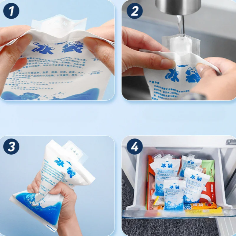 10pcs Gel Ice Packs Reusable Cold Compress Packs for Injuries Pain Relief Safe Eco-Friendly Hot and Cold Gel