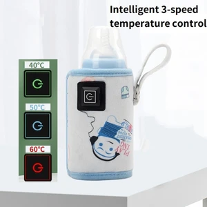 USB-Подогреватели для бутылочек для кормления, дорожная Крышка для детских бутылочек, портативное устройство для подогрева молока с регулируемой постоянной температурой QX2D