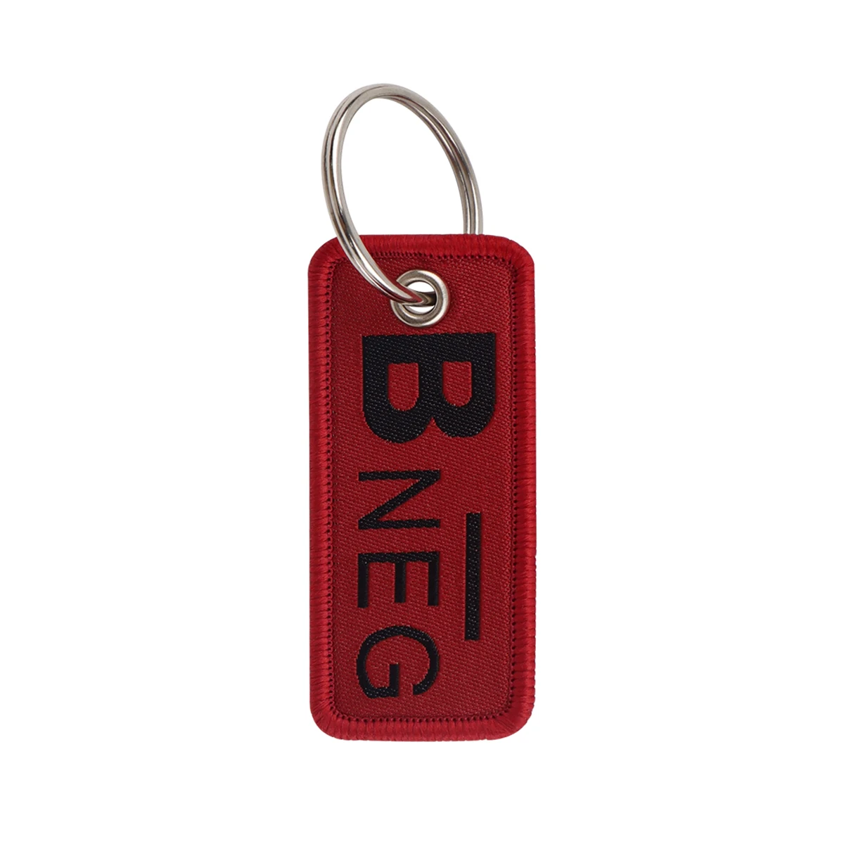 Embroidered Red Key Fob Keychain – Stylish Gift Accessory