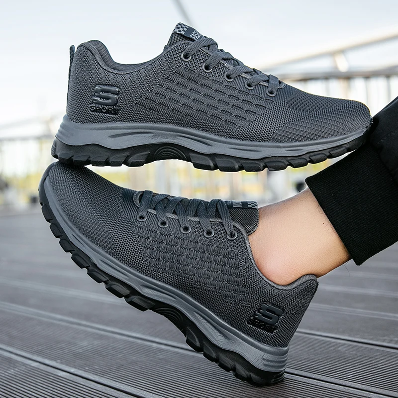 Sneakers Running Shoes Men Casual Footwear Breathable Anti slip Sporty Outdoor hiking