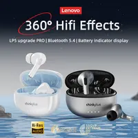 Lenovo LP5 PRO Wireless Bluetooth 5.4 Earphones TWS HiFi Sound Gaming Earbuds LP5Pro Sport headset Long Standby with Mic 2025