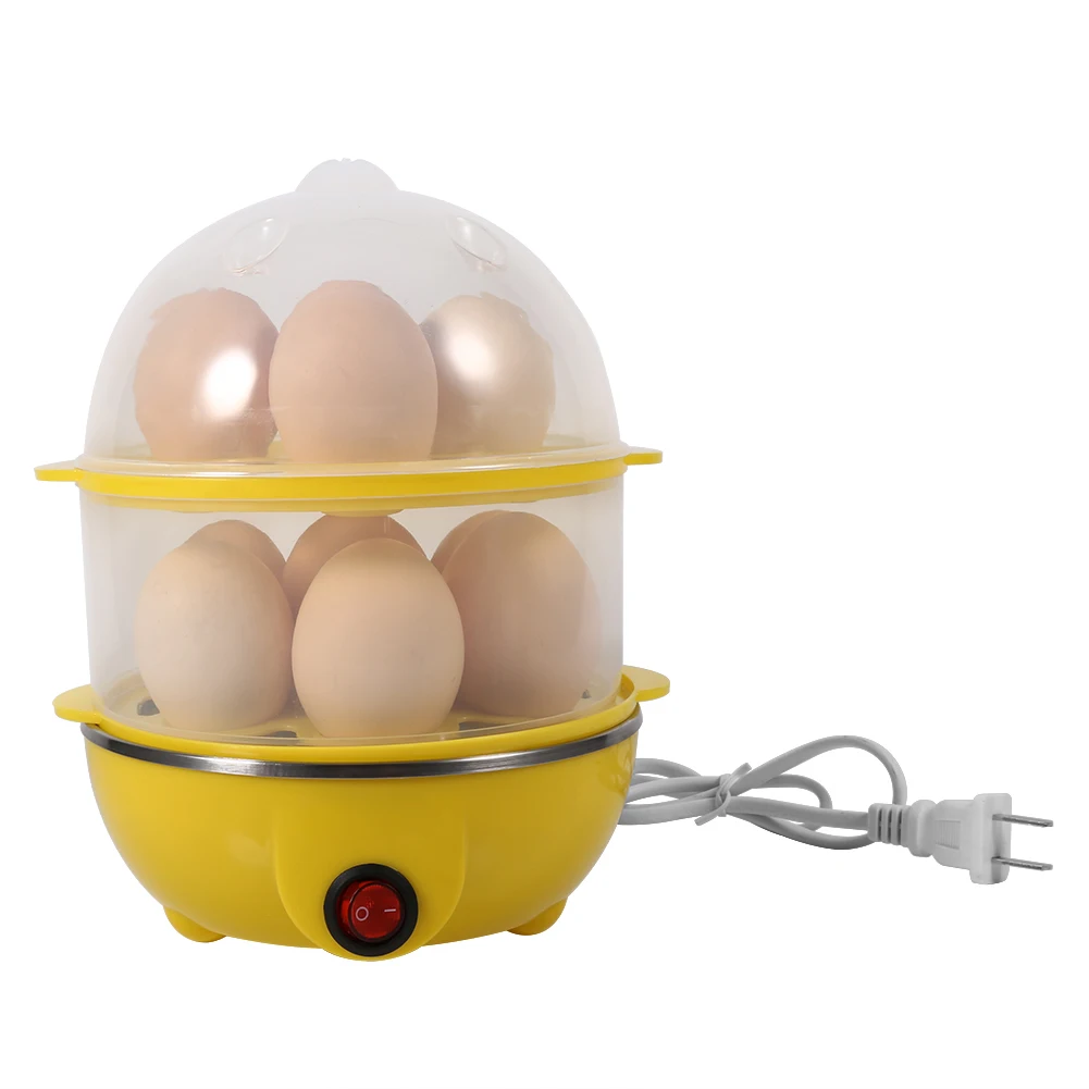 220V Electric Egg Cooker Multifunctional DoubleLayer Electric Eggs Boiler Cooker Household Egg Boiler Food Steamer