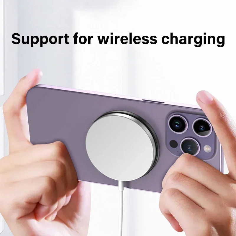 Magnetic 360° Rotating Metal Phone Grip & Kickstand with Finger Ring Holder