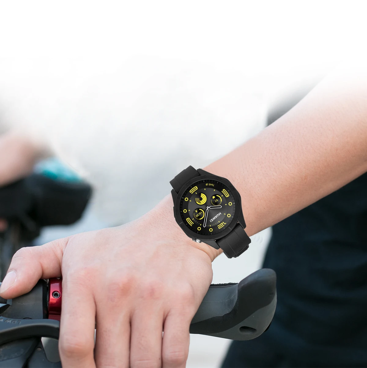 Colorful Hollow Silicone Screen Protector Case for Smartwatch - Super Lightweight Design