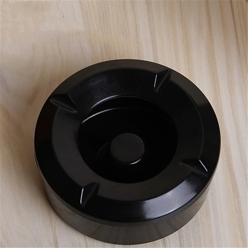 Windproof Round Ashtray Eco-Friendly Portable Cars Home Smoke Accessory Heat Resistant Ash Tray Convenient Plastic