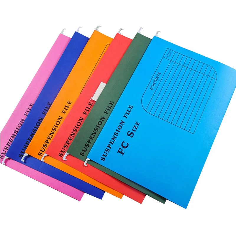 25Pack Reinforced Hang Folders A4/FC File Folders Heavy Duty 2 Inch Extra Capacity Hanging Expansion Office School Medical File