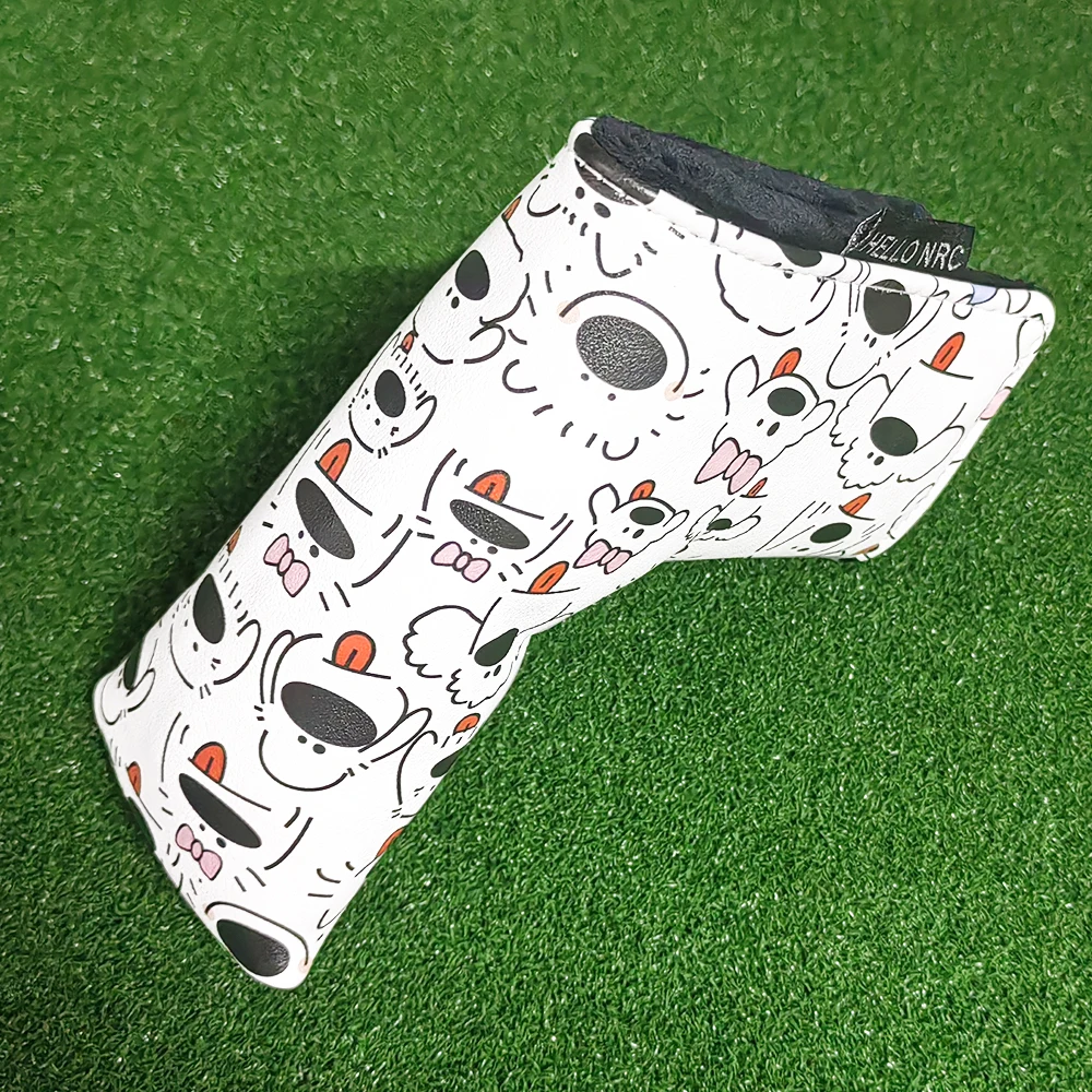 Golf Blade Putter Cover Line Dog Style Magnetic Close Golf HeadCover Golf Club Protective Set Golf Supplies Drop Shipping