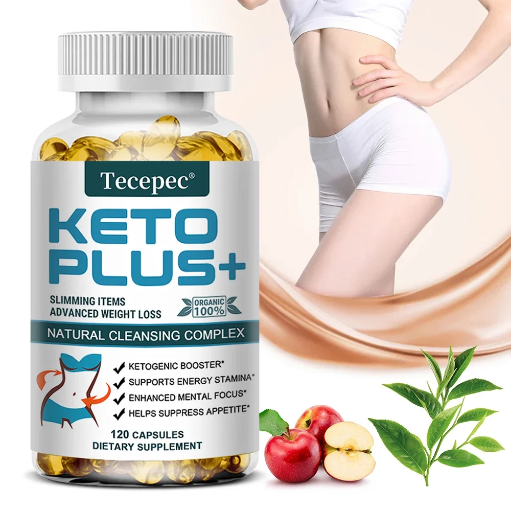 Keto Plus+ Weight Loss Supplement Fat Burning Capsules Malic Acid Burn Belly Fat and Muscle Supplement Ketogenic Diet fat burner,capsule slimming cleanse