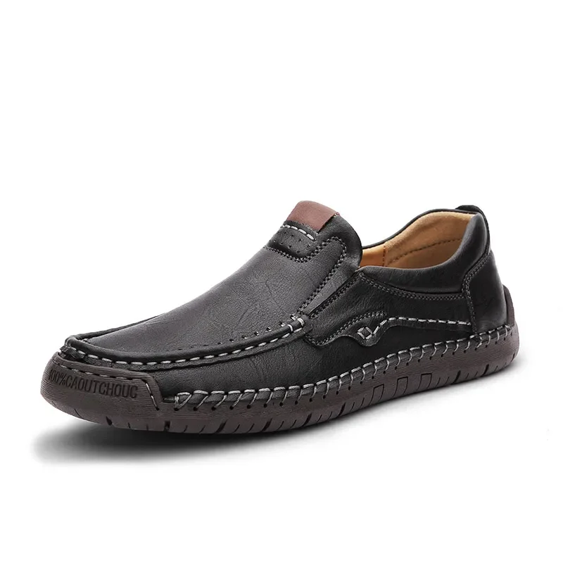 

Leather Men Casual Shoes Fashion Men Sneakers Breathable Mens Loafers Shoes Luxury Moccasins Males Boat Shoes Plus Size 38-48