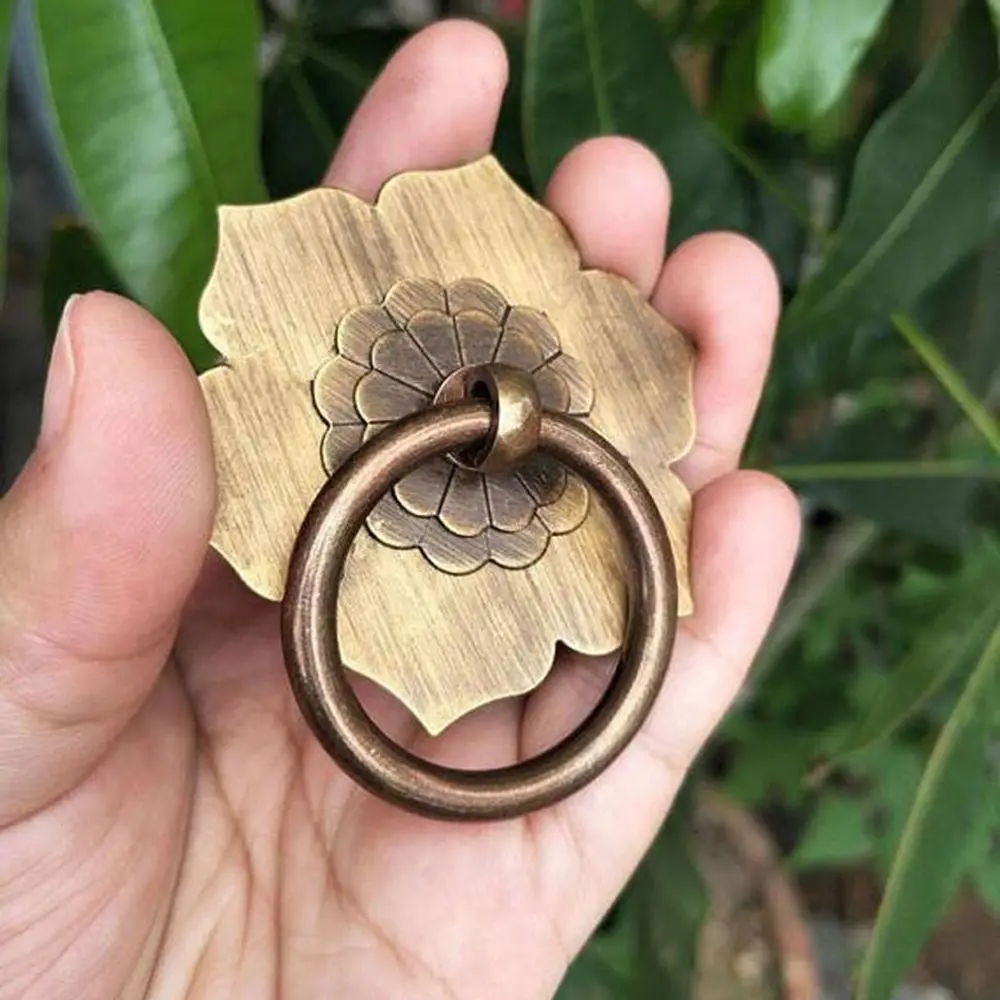 Back Plate Dresser Kitchen Drop Ring Hardware Cabinet Drawer Knobs Cupboard Handle Furniture Decor Door Pulls