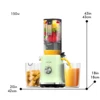 SiFENE Cold Press Juicer Machines, 4.3" Wide Mouth Slow Masticating Juicer with Large Feed Chute for Whole Fruit & Veg, Green 1