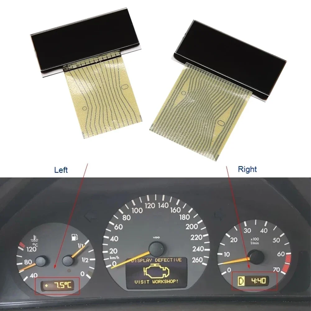 Dashboard Screen Instrument Cluster LCD Display 1/2pcs Left & Right for Mercedes Benz C class W202 for E Class W210 for CLK