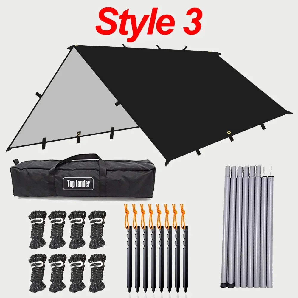 Waterproof Outdoor Tarp Shelter and Sun Shade Canopy