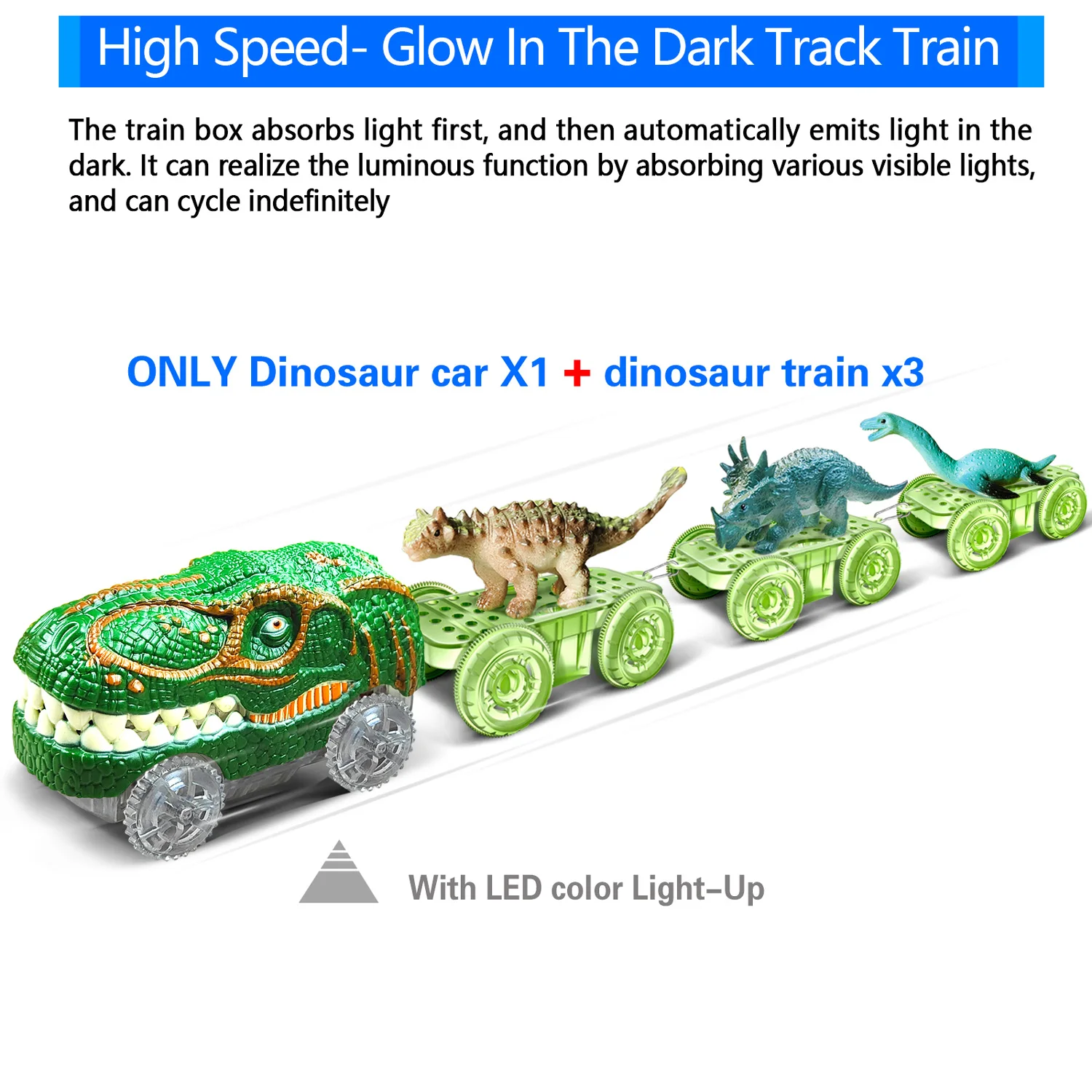 Brinquedo De Pista De Dinossauro, Criar Um Dino Mundo Corrida De Estrada,  Mágico Flexível Ferroviário Carro De Pista De Incandescência, Para Crianças  Meninos Idades 3-12 - Trilhos Para Carros E Bicicletas - AliExpress