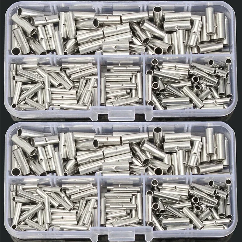 Non-Insulated Butt Non-Insulated Wire Connector Pure Copper Crimp Terminal Cable