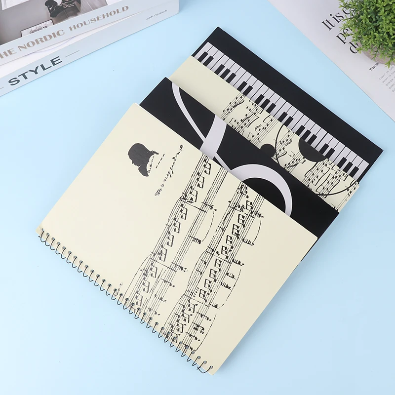 

50 Sheets Blank Music Stationery Score Manuscript Book draw Tool Writing Stave Notebook Black Notebooks For Songwriters
