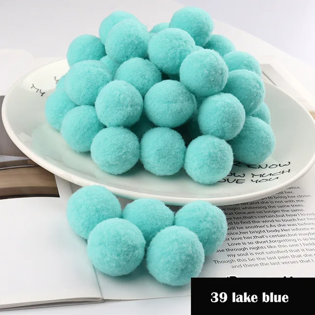 Fluffy Soft Pom Poms Plush Pompom Ball 8/10/15/20/25/30mm DIY Crafts Pompones Children's Toys Handmade DIY Sewing Craft Supplies 